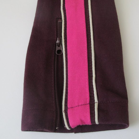 Counter Culture Zip Up Athletic Track‎ Jacket Womens Medium Purple Sweatshirt - Picture 4 of 6